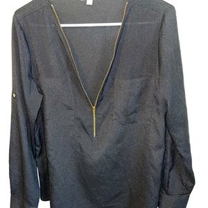 Calvin Klein Zip Down Blouse